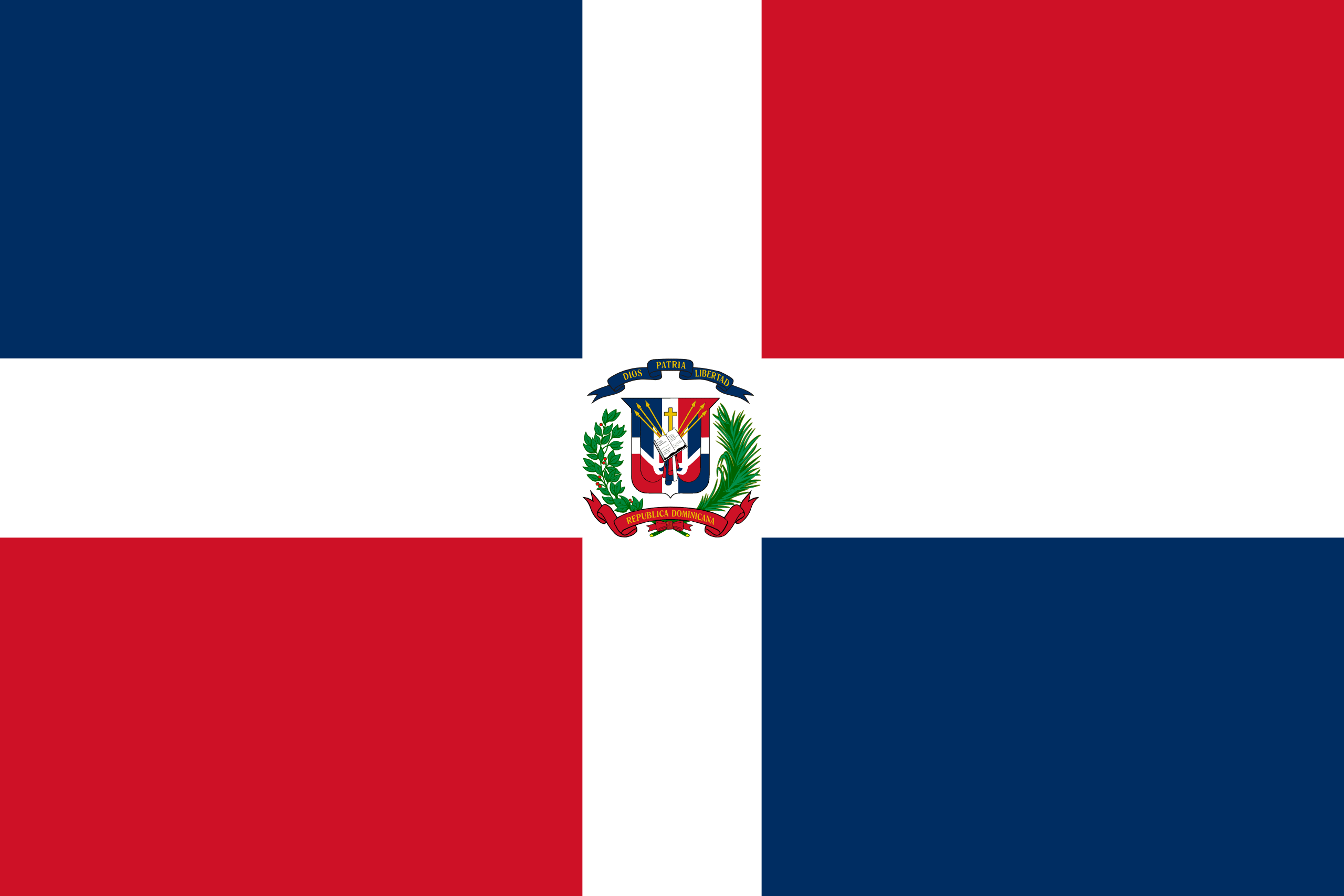 Country flag Dominican Republic