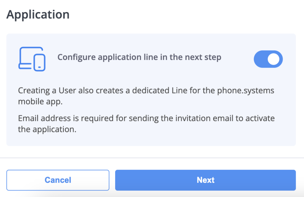 Configuring Application Line