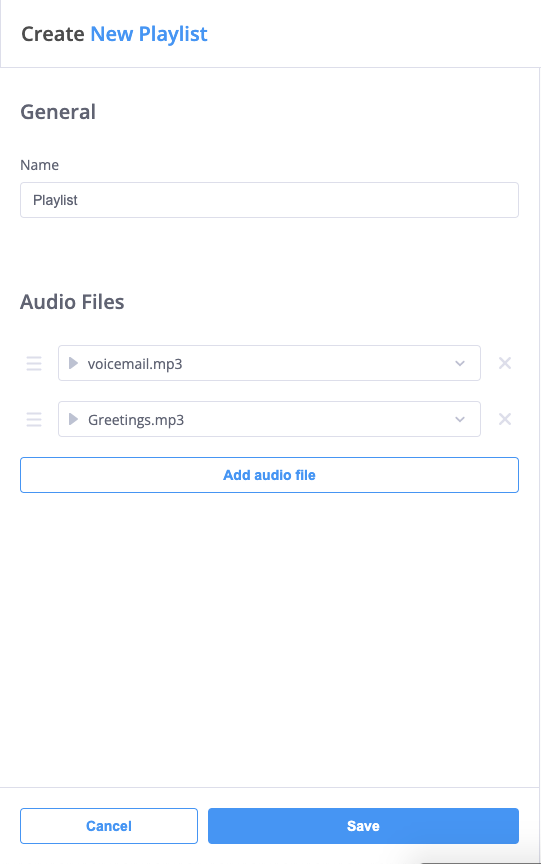 Fig. 4. Creating A Playlist