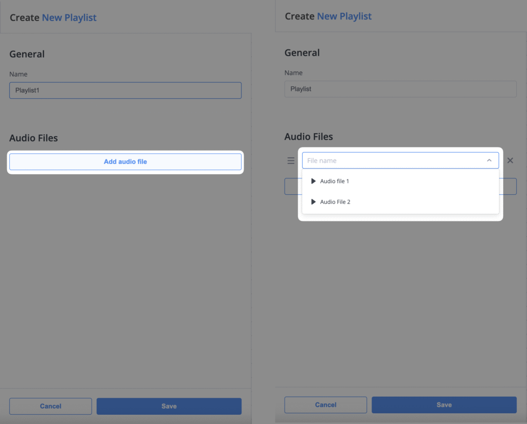 Fig. 2. Adding Audio Files